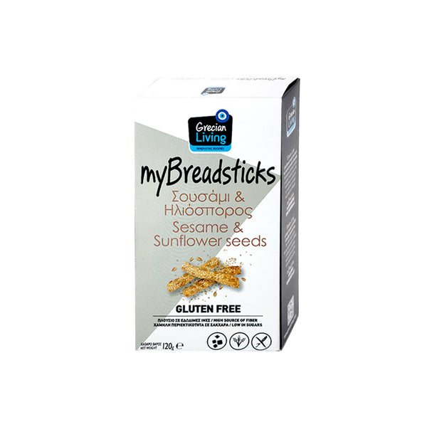 GLUTEN FREE BREADSTICKS – SESAME AND SUNFLOWER SEEDS