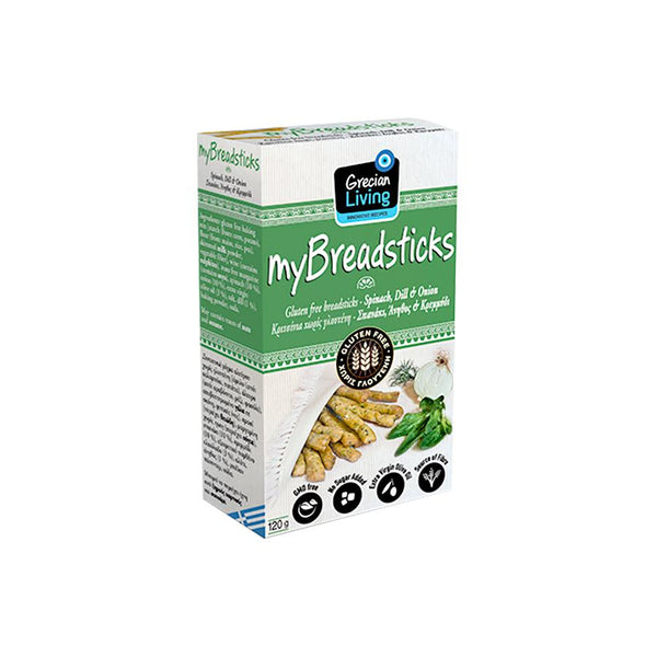 GLUTEN FREE BREADSTICKS – SPINACH, DILL & ONION