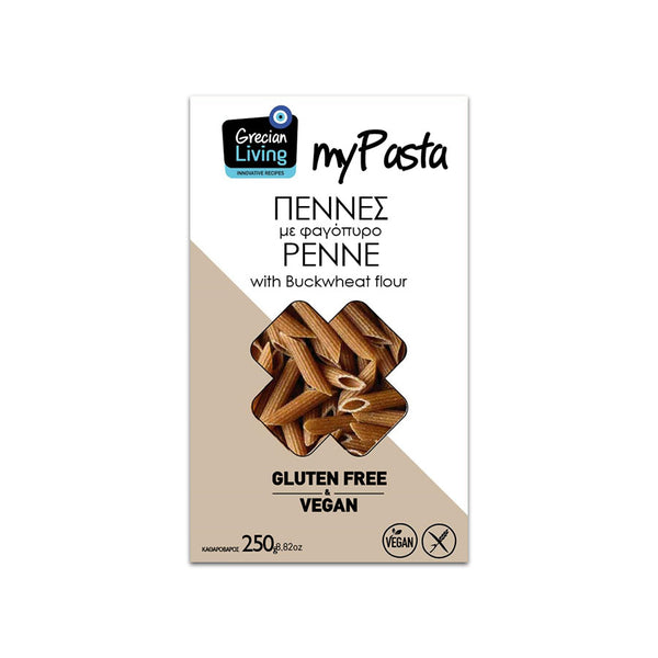 GLUTEN FREE PENNE WITH BUCKWHEAT FLOUR (VEGAN)
