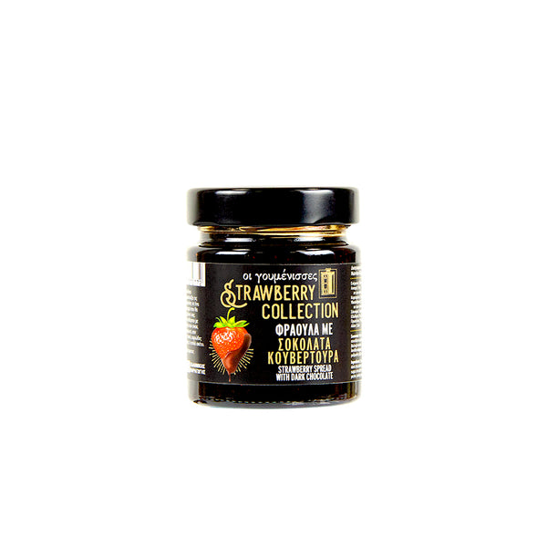 STRAWBERRY GOURMET SWEET SPREAD WITH CHOCOLATE COUVERTURE