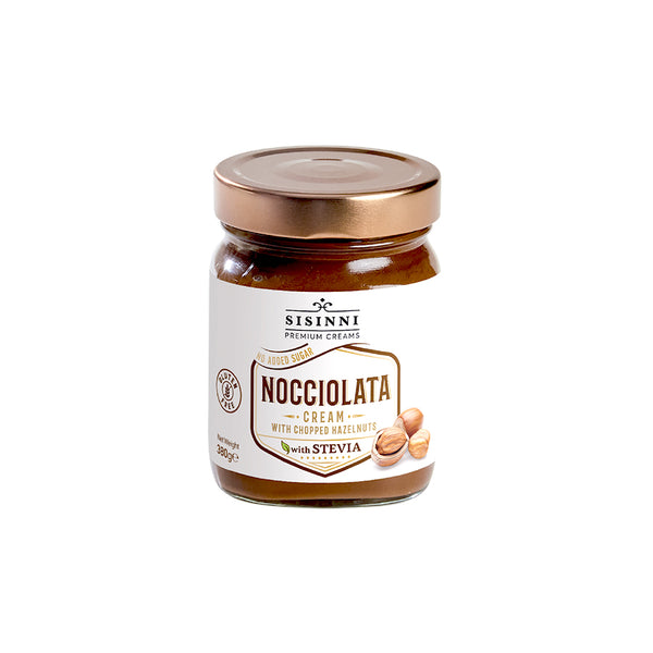 NOCCIOLATA PREMIUM CREAM WITH CHOPPED HAZELNUTS (NO ADDED SUGAR)