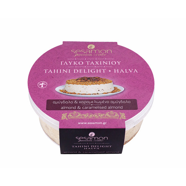 TAHINI DELIGHT-HALVA WITH CARAMELISED ALMONDS