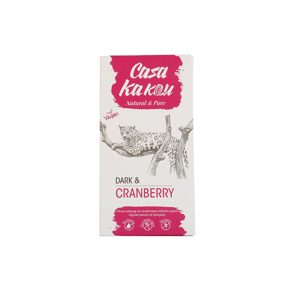 CRAFT BEAN-TO-BAR DARK CHOCOLATE WITH CRANBERRY