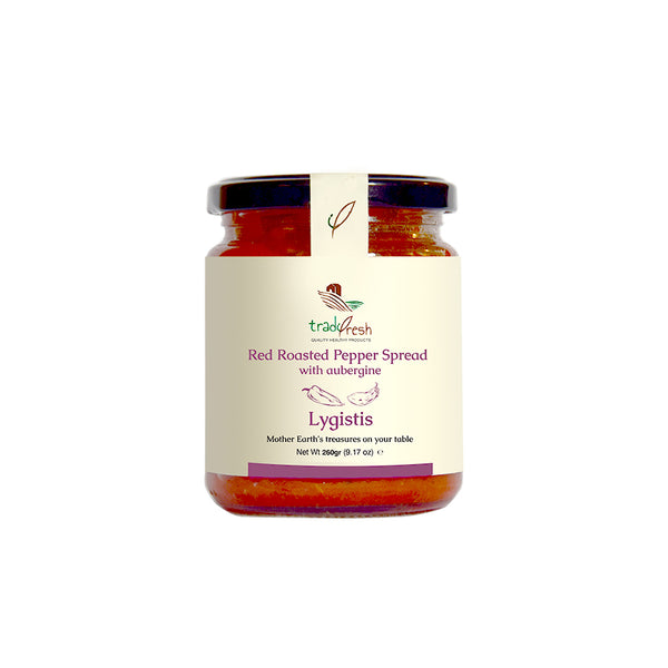 FLORINA’S RED ROASTED PEPPER SPREAD WITH AUBERGINE